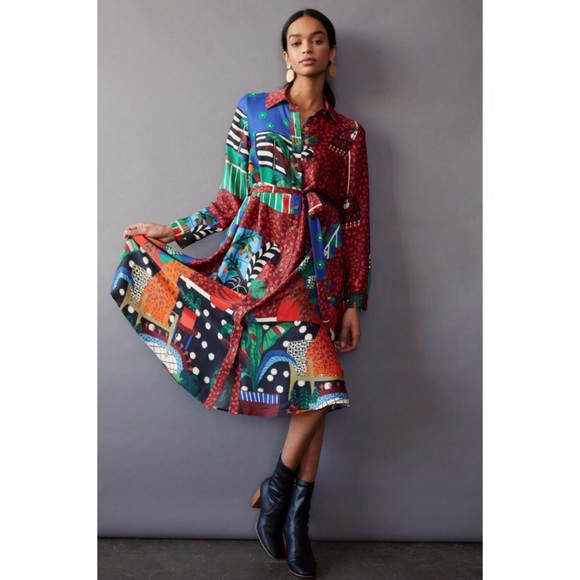 NWT ANTHROPOLOGIE FARM RÍO GEORGIA SHIRTDRESS - Picture 3 of 11